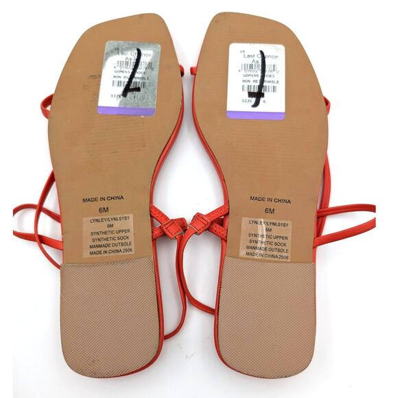 Steve Madden Lynley Women's Slingback Sandals Square Toe Red Size US6M - Picture 8 of 12